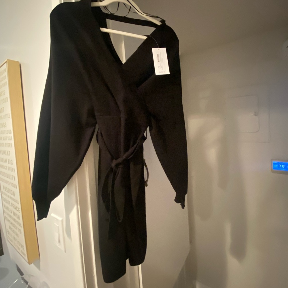 Super sexy, soft and comfy black sweater dress.